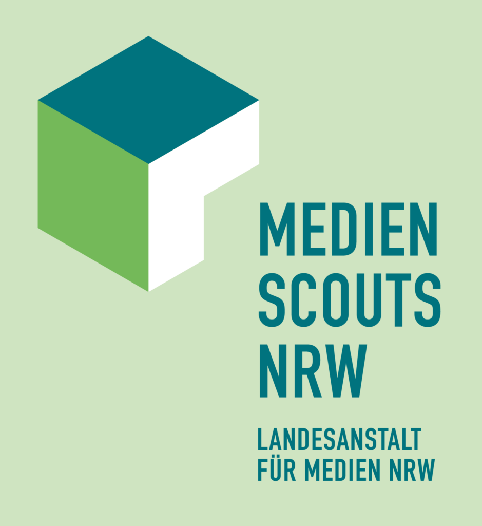 Logo Medienscouts NRW mit Schriftzug